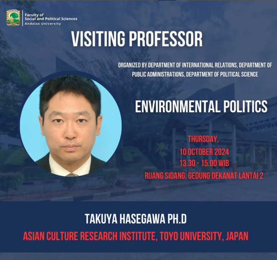 VISITING PROFESSOR : Environmental Politics