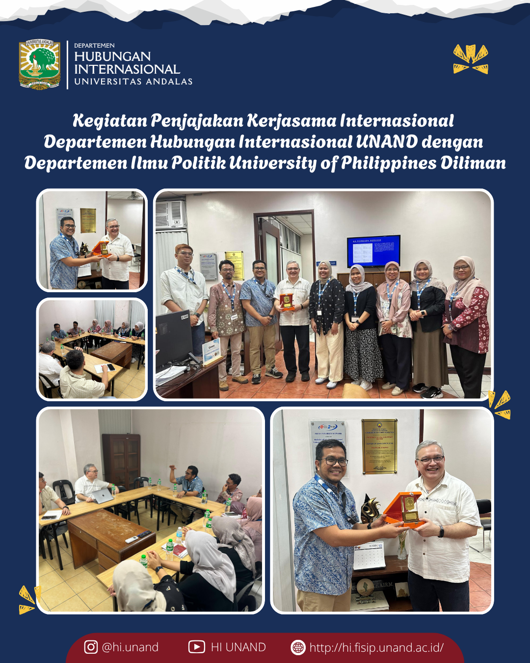 Memperkuat Diplomasi Akademik: HI UNAND Jalin Kolaborasi dengan University of the Philippines Diliman