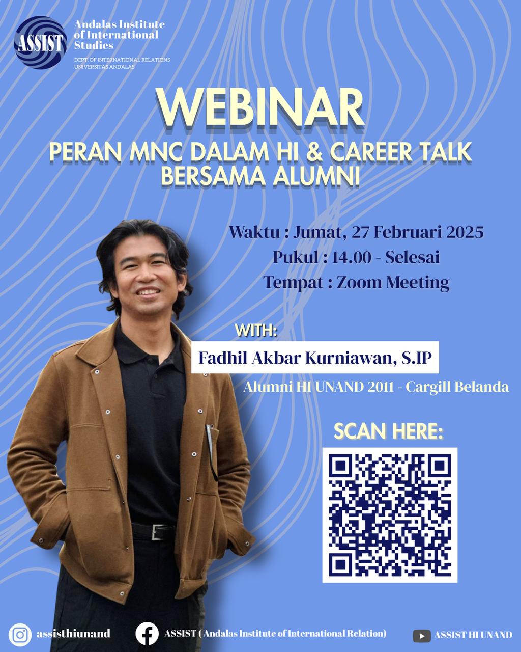 🌍 Bridging IR & MNC: Webinar dan Career Talk Alumni HI UNAND di Kancah Global