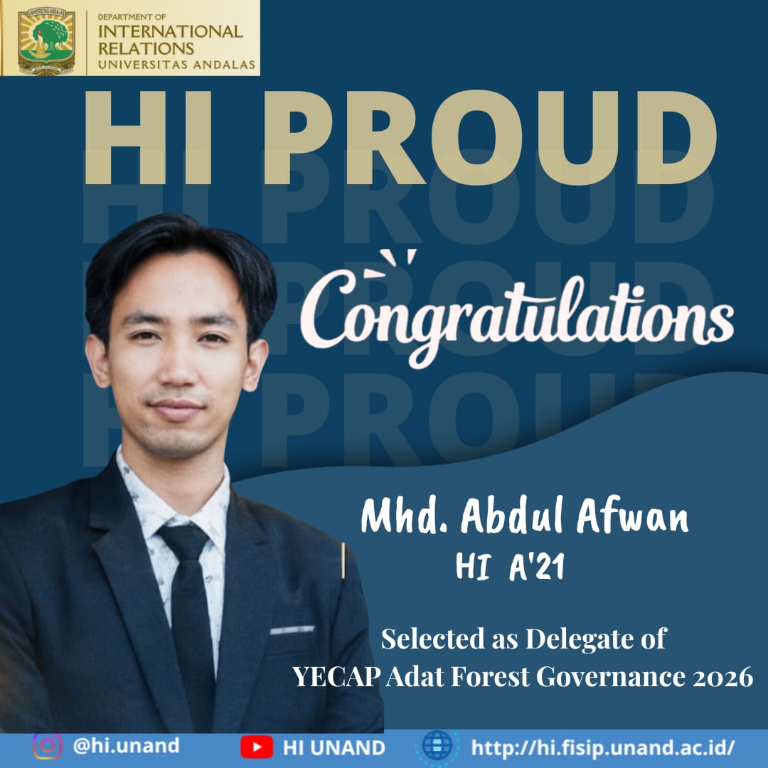 From Campus to Global Stage: Mhd. Abdul Afwan Selected as Delegate of YECAP Adat Forest Governance 2026