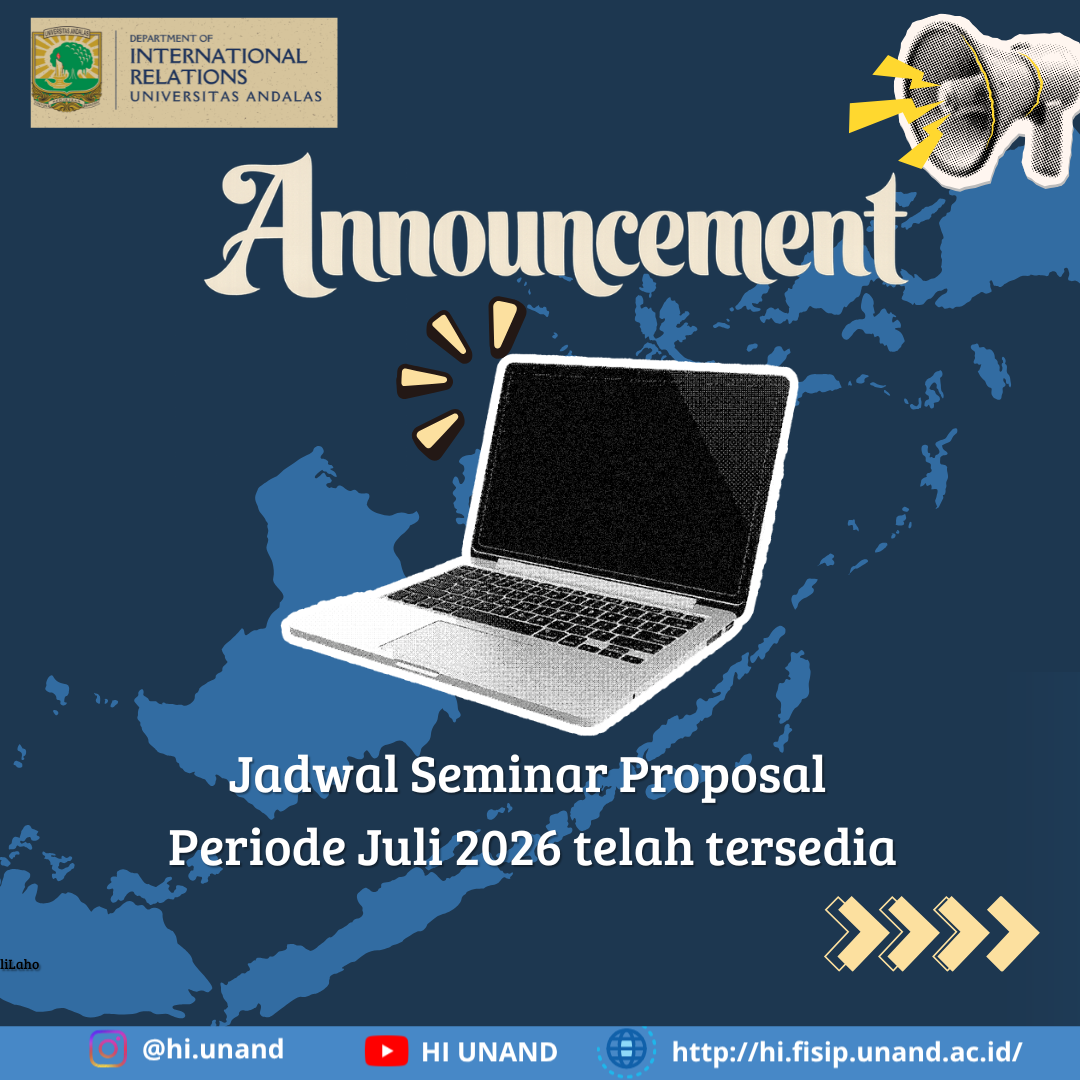 Departemen HI Terbitkan Jadwal Seminar Proposal Periode Juli 2026